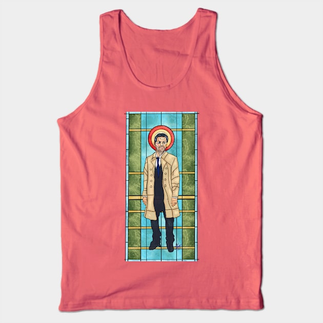 Castiel Stain Glass Tank Top by Atlas of Strange